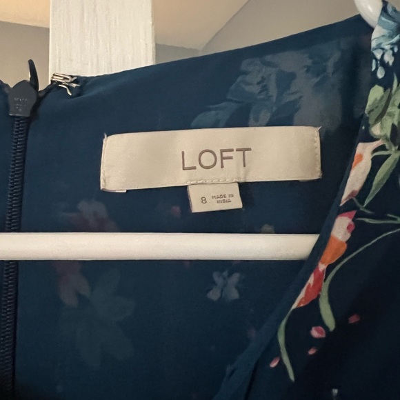 Loft Blue Floral Dress - Picture 4 of 4